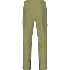 Pantaloni vânătoare Blaser Venture 3L Highland Green impermeabili în 3 straturi cu fermoare laterale.