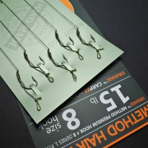Rig Feeder Orange Series 1 Method Hair Rigs 10cm 15lbs Nr 12 - Img 2