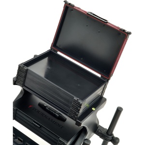 Daiwa Tournament 800 Seat Box Black – Performanță profesională și stabilitate System 36, într-un design modular creat pentru a domina malul apei
