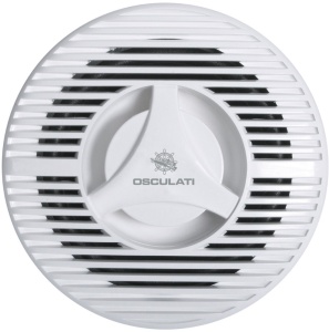 Set 2 Boxe Audio Osculati 100W – Difuzoare pe 2 căi, albe, cu design non-magnetic special conceput pentru a nu perturba instrumentele de navigație și busola.