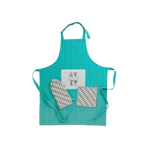 Set Șorț de Bucătărie și 2 Mănuși Pot Holders Vitamin Acqua Marine Business