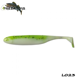 Shad 4Predators Finesse Impact 10cm Green Pepper - White