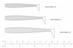 Shad Damiki Tachi 8.5cm 8buc/plic 004DU (Orange Glow) - Img 3