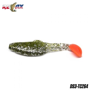 Shad Relax Diamond Tricolor 7.5cm 10buc/plic TC264