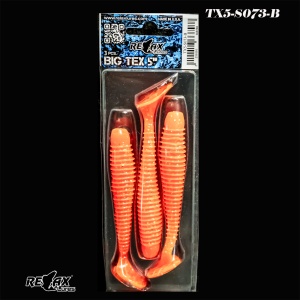 Shad Relax Texas Standard 12.5cm – acțiune amplă, vibrație puternică, paddle tail mare, ideal pentru știucă și șalău. Ambalaj 3 buc/plic.