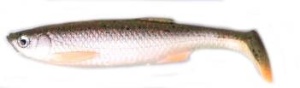 Shad Savage LB 3D Bleak Paddle Tail White Silver 10.5cm, 5buc/plic