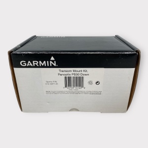 Suport inox robust pentru montarea sondei Garmin Panoptix PS30 pe traversa bărcii.