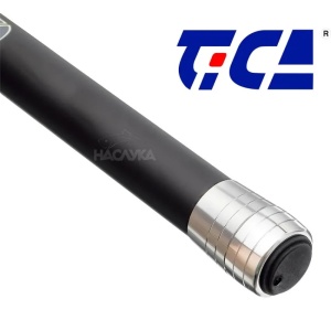 Noua serie de vergi accesibile Tica Extreme fabricate din carbon High Modulus 30T, dotate cu vârf hibrid mixt din carbon tubular și solid, cu acțiune rigidă Stiff și blank rezistent, disponibile în lungimi de 5m, 6m și 7m.
