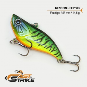 Vobler Fast Strike Kenshin Sinking Vib 5.5cm 14.5g Fire Tiger
