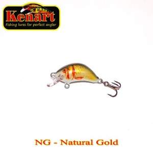 Vobler Kenart Hunter 2cm 1.5g floating Natural Gold