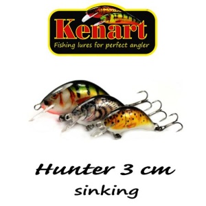 Vobler Kenart Hunter 3cm 3g sinking Natural Gold - Img 2