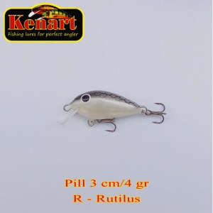 Vobler Kenart Pill 3cm 4g Sinking Rutilius