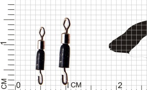 Agrafă rapidă Cralusso Fine Quick Snap cu vartej one-piece și manșon cauciucat, extrem de fină și sigură, ideală pentru feeder, method feeder și picker.