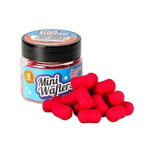 Benzar Mini Wafters 4mm – micro momeli critic echilibrate pentru method feeder, cu arome intense și culori vizibile, ideale pentru pescuit fin și ape intens pescuite.