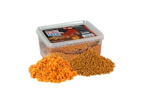 Benzar Rapid Pellet Pack 2 in 1 – pachet complet pentru method feeder cu micropelete și Particle Pasta, proporții perfecte fără umectare suplimentară, ideal pentru crap și caras.