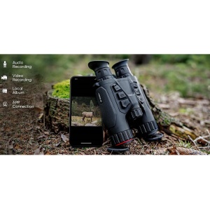 Binoclu multispectral Hikmicro Habrok 4K HQ35L, senzor termic 640×512, vizual 4K UHD, zoom 5.5–22x60, LRF 1000m, IR 940nm și memorie 64GB – performanță premium pentru vânătoare