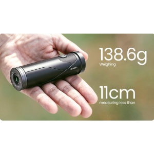 Cameră de acțiune pentru vânătoare HIKMICRO HIKCam A7E 4K 64GB, echipată cu sistem de activare la recul, zoom 2x-8x, protecție IP67 și adaptoare de montaj pe țeavă.