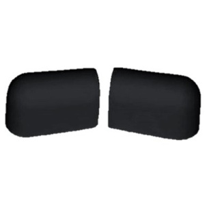 Capac inchidere brau acostare PVC alb si negru EVAL 76.5 x 36.7 x 50 mm, ideal pentru finisarea si protejarea extremitatilor de brau pe ambarcatiuni.