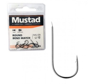 Carlig Mustad Round Bend Match MU09 BN 10buc/plic