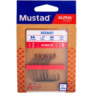 Carlige Offset Mustad Assault Wide Gap - Img 3