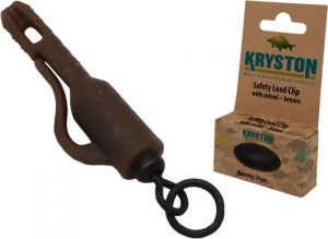 Clips Plumb Pierdut Kryston Safety Lead Clip Cu Vartej Brown