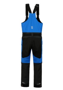 Costum de iarnă flotabil Graff FLOAT GUARD Fishing Set 215-O-B-15 Edition 3.0, de culoare grafit cu inserții reflectorizante și portocalii de siguranță, echipat cu membrană BRATEX, umplutură flotabilă Float Guard, manșete din neopren și fermoare YKK VISLO