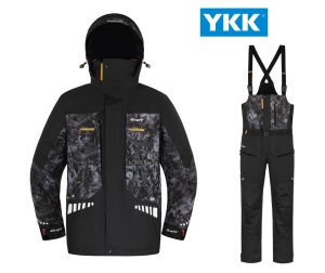 Costum de Iarnă Negru Graff WARMGUARD Winter Set 219-O-B-4 Black, Membrană Bratex 25.000mm, Izolație Subzero, Căptușeală Heat Coat
