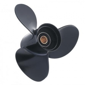 Elice SOLAS Amita 3 Honda 8-20 CP – Vizualizare profil 3 pale din aluminiu turnat prin comprimare, hub cu 8 caneluri pentru performanțe superioare pe apă.