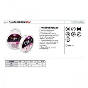 Fir Fluorocarbon Asso Trout Area White 100m - Img 3