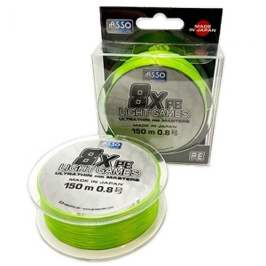 Fir Textil Asso Light Games PE 8X Fluo Chartreuse 150m