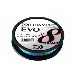 Fir Textil Daiwa Tournament 8 Braid Evo+ Multicolor 300m