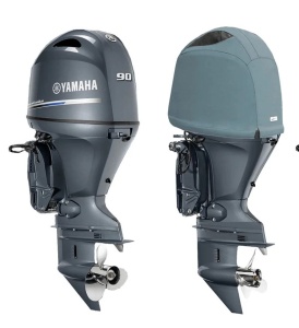 Husa Cap Motor Yamaha Ventilata Oceansouth, F75D F90C F100F, 4 Cilindri 1.8L, An 2017-Prezent, Gri Y24-V