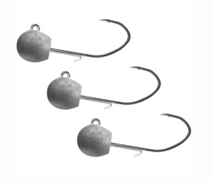 Jig VMC Bullet Jig Nickel nr. 6/0 cu cap hidrodinamic tip glonț și cârlig forjat din oțel Vanadium.