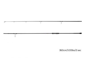 Lanseta Delphin Corsa Black Carp SIC 3.60m 3.25lbs 2buc - Img 1