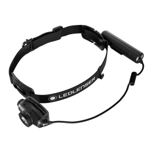 Lanternă frontală compactă Ledlenser H5R 750 lumeni cu sistem de focalizare AFS și protecție etanșă IP67.