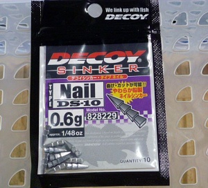 Lest pentru Naluci Decoy DS-10 Nail Sinker - Img 2