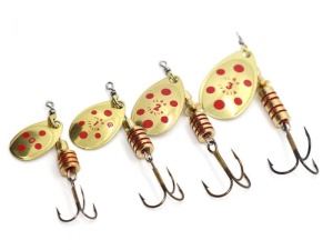 Lingurita Rotativa Ilba Tondo Decorated Gold/Red Nr 3 7g - Img 3
