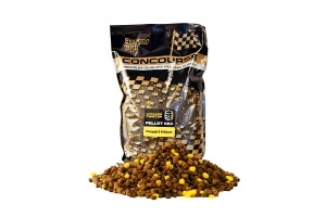 Micropelete Benzar Concourse Twister 2–4mm – micropelete pentru method feeder cu dublu diametru, făinuri de pește și culori contrastante, concepute pentru atracție rapidă și menținere eficientă pe vad