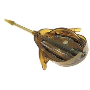 Momitor Cralusso Double Chance Method cu două ieșiri pentru forfac și tijă culisantă, conceput pentru pescuit method eficient, testarea rapidă a momelilor și lansări precise la distanță.