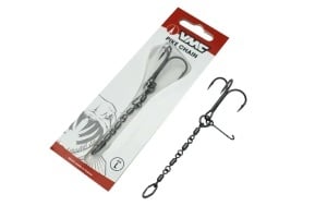 Montura VMC Pike Chain – stinger compact și rezistent, cu ancoră VMC 7547 Hybrid 1X, ideal pentru montarea Lead Head Mustache