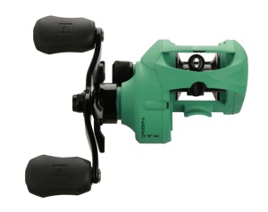 Mulinetă casting 13 Fishing Origin TX OTX 7.3-LH, profil redus, rezistentă la apă sărată, cu frână centrifugală 6 pini și recuperare rapidă pentru control maxim.