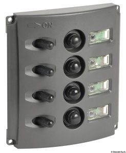 Panou Electric 12V Seaworld Osculati cu Sigurante Automate IP65 (4, 5+USB sau 6 Canale)