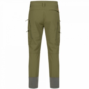 Pantaloni vânătoare Blaser Tackle Softshell Dark Olive, Cordura elastică cu Kevlar, impermeabili 10.000 mm, buzunare multiple pentru muniție și accesorii.