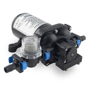 Pompă Apă Albin Pump Marine 12V 3.5GPM – Performanță ridicată cu debit de 13.2L/min, presostat Heavy Duty și porturi de conectare rapidă pentru sisteme nautice.