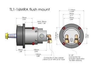 Pompă de guvernare hidraulică de înaltă presiune Hydrodrive TL1-16MRA (16cc) pentru motoare de până la 175 CP – Componentă marină originală cu supapă integrată No-Feedback, presiune de 80 bari, fitinguri și kit de umplere incluse.
