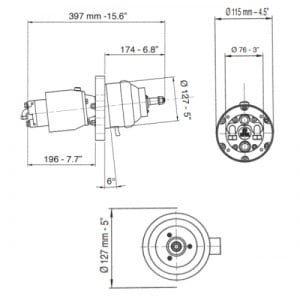 Pompe de guvernare hidraulică înclinabile Ultraflex Seria UP T-SVS – Componente marine de înaltă presiune (105 bari) fabricate în Italia, destinate sistemelor SilverSteer, disponibile în variante de 28cc, 33cc și 39cc.