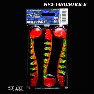Relax King Shad 12.5cm Laminat, Culoare KS5TG-015ORR-B, 3buc/plic