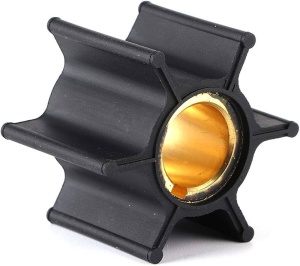 Rotor pompă apă Honda 9.9/15 CP – Piesă de schimb originală pentru motoare de barcă 4T, cod OEM 19210-ZV4-651, cu 6 pale, diametru interior 14.10mm, diametru exterior 41mm și lățime 28.55mm.