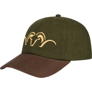 Șapcă Blaser Suede Cap, Dark Olive și Dark Brown, Lână și Poliester