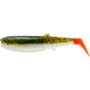 Savage Gear Cannibal Shad 8cm 5g 5buc/plic Olive Hot Orange